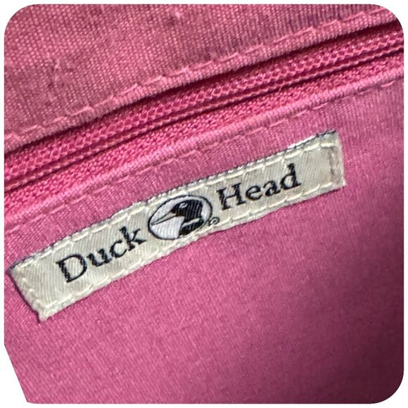 Duck Head Vintage Black White Leather Small Handbag w Feet One Size - Picture 5 of 9